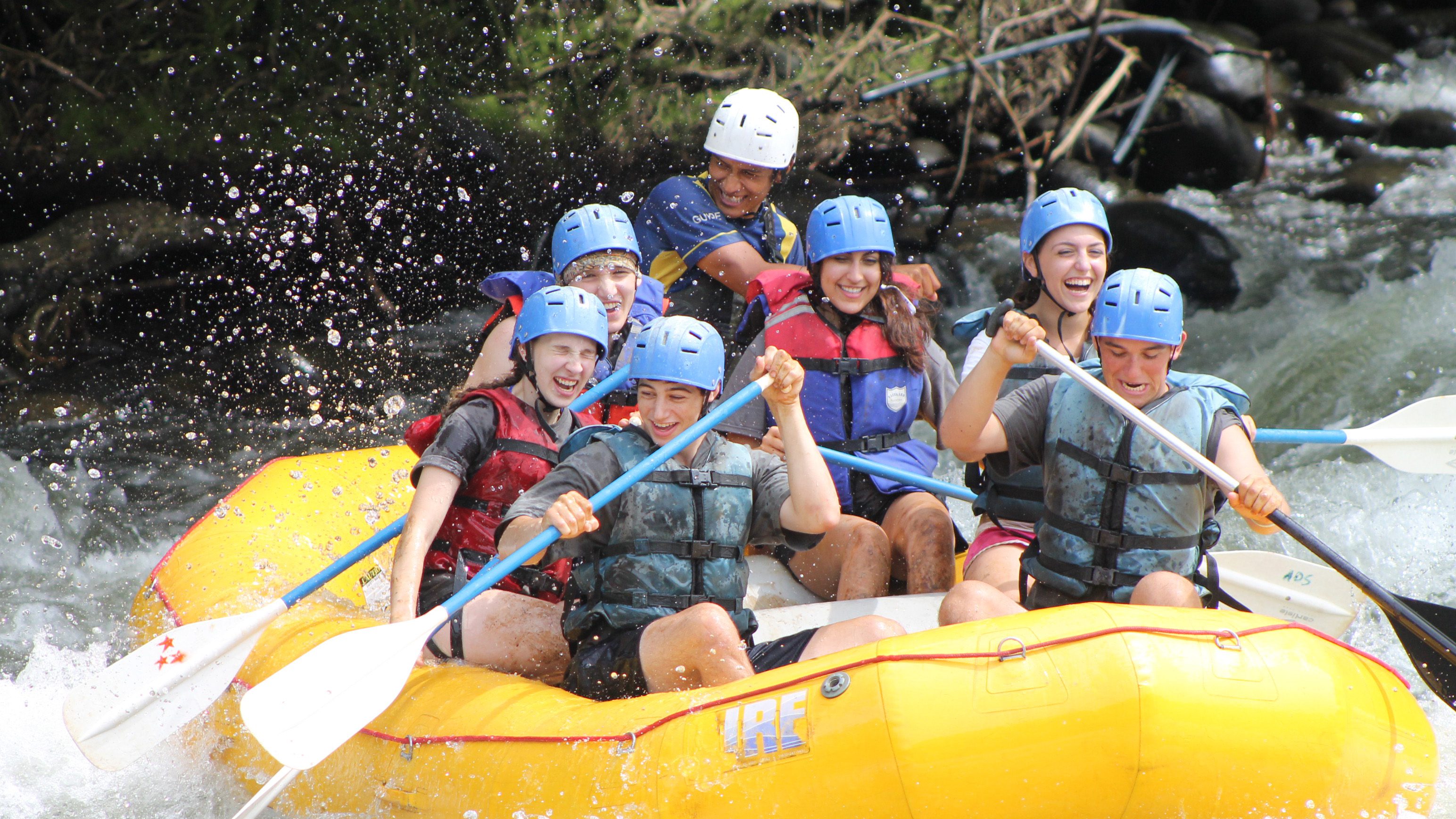 ILSI Kids Travel Group Getting Splashed